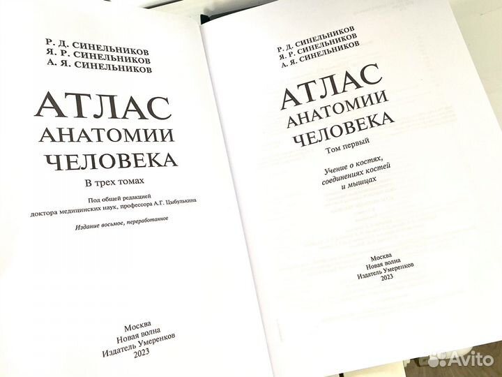 Атлас анатомии человека 2023 год