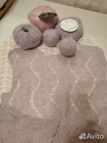 Пряжа кид мохер на шелке