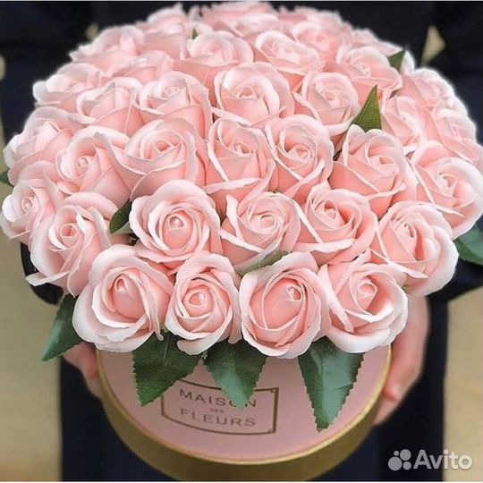 Букет из мыльных роз