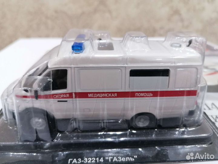 Deagostini скорая газель 32214 на службе