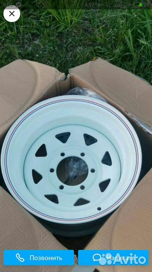 Диск штампованный ORW 15x8 6x139.7 белый