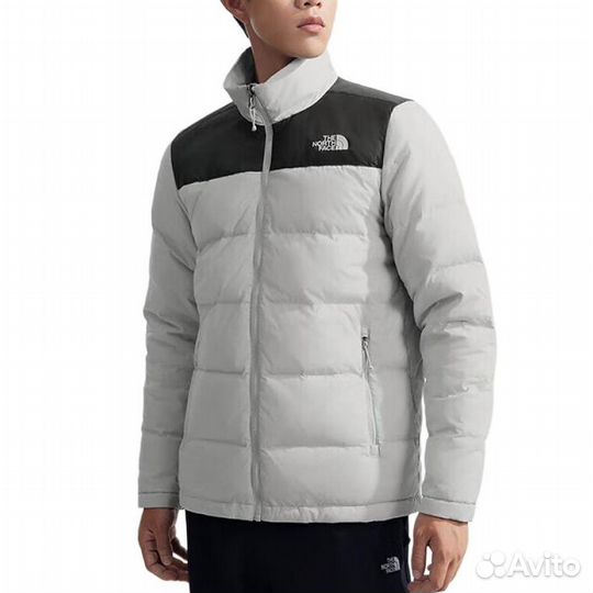 THE north face City Outdoor Collection Windbreaker Jackets Men Stardust Grey+Shopping Bag (XL)(90)