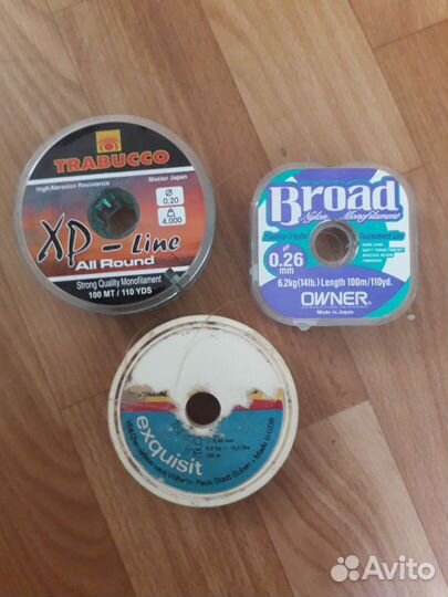 Леска рыболовная японская 0,2; 0,26; 0,4мм