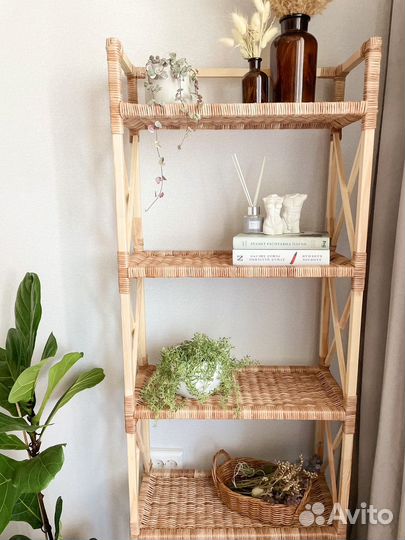 Плетенный стеллаж (этажерка)