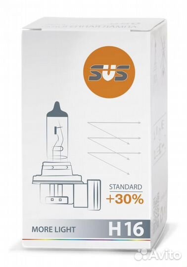 0200012000 Лампа галогеновая головного света h16 pgj19 3200k standard +30% 12v 19w картон 1 шт