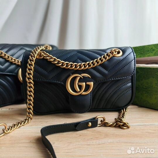 Сумка женская gucci натуральная кожа