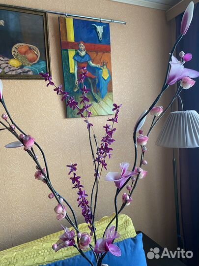 Искусственные цветы большие