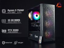 Игровой пк Ryzen 7500F, RTX 3080,DDR5 16GB, NVMe