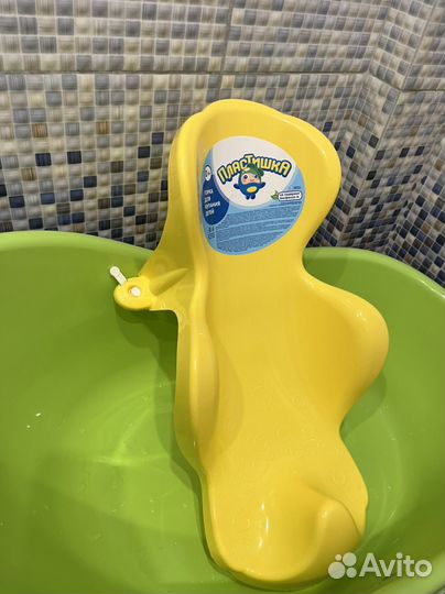 Детская ванночка для купания с горкой