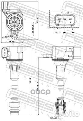 Катушка зажигания SPL1085;FC-2224;22433-8J115;2