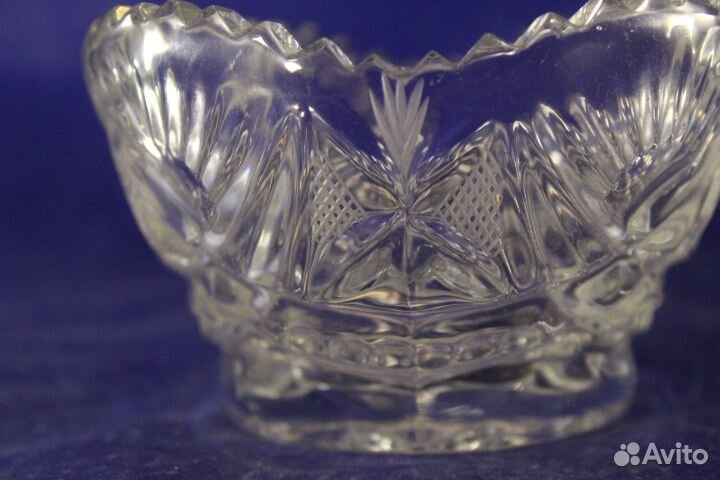 Ладья салатница хрустальная аккуратная красивая