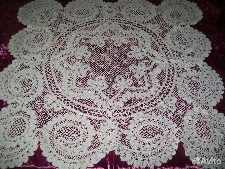 Антик. Салфетка. Скатерть. Вологодское кружево