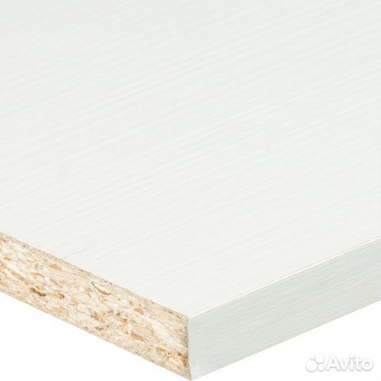 Деталь мебельная 2700x600x16 мм лдсп цвет белый пр