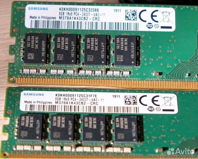 Модуль памяти Samsung 8GB/DDR4/2400 M378A1K43CB2-C