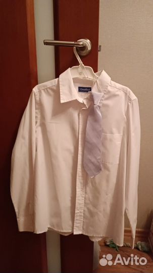 Рубашка белая праздничная для мальчика