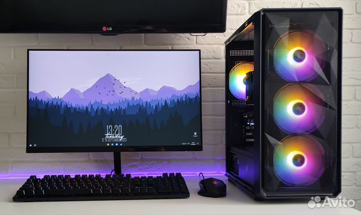 Игровой пк i7/gtx1660super/ssd m2 512гб/16гб озу