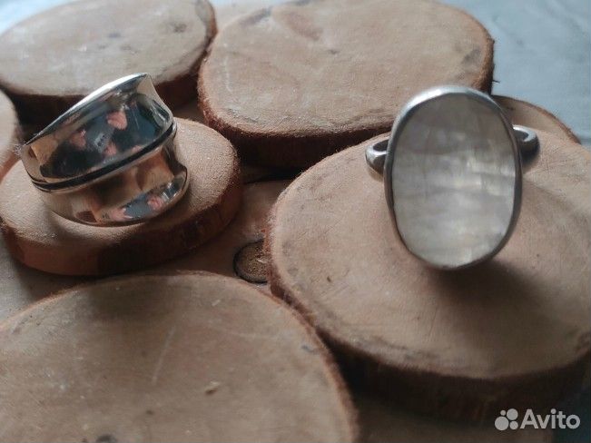 Серьги кольца серебро