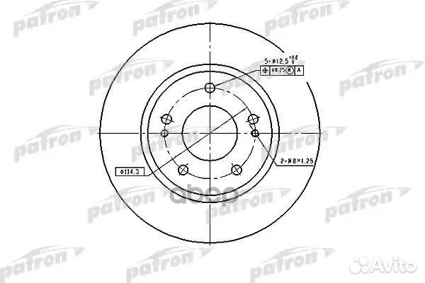 Диск тормозной передн. mitsubishi: Airtrek/Lanc