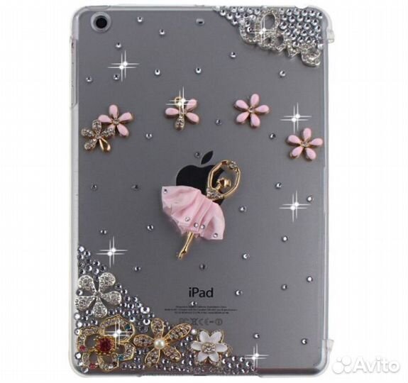 Чехол накладка iPad mini стразы Swarovski жемчуг р