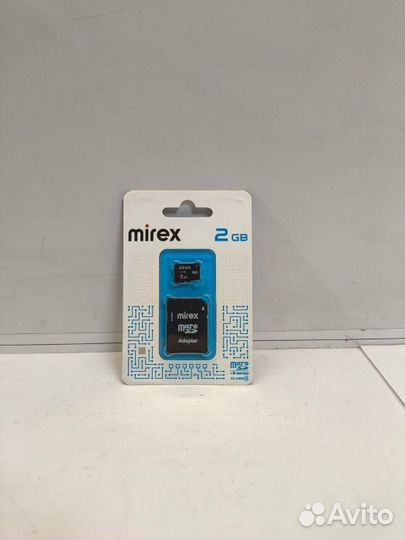 Карта памяти microSD 2GB mirex cl.4 +1ad