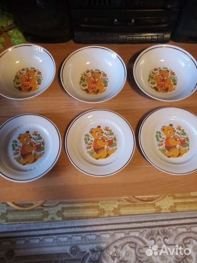 Детский набор фарфоровой посуды СССР