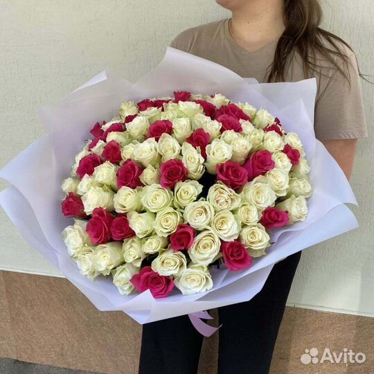 101 Роза Цветы Букеты 75 51 25 15 Розы Доставка