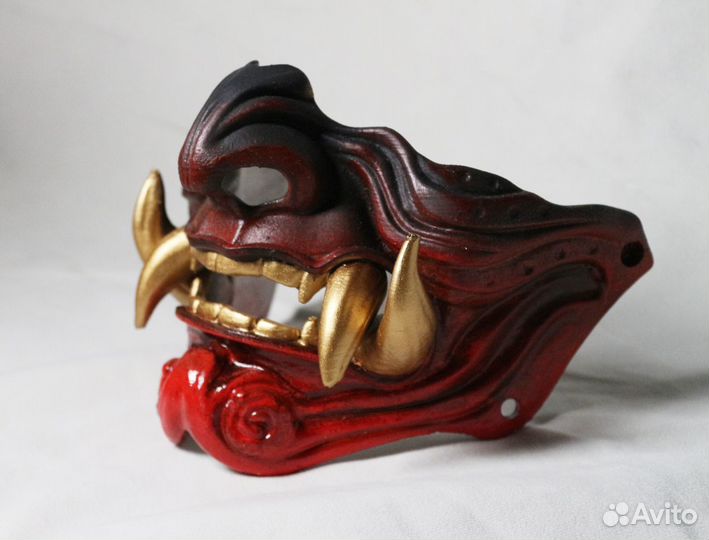 Полумаска Маска Самурай Хання Ханья