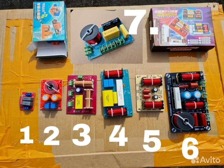 Кроссовер аудио фильтр 3/2/1 полосный. Разные