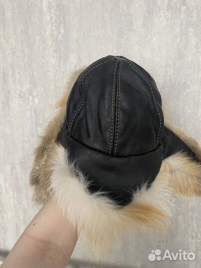 Шапка ушанка натуральный мех