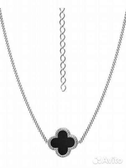 Ювелирный комплект серебро, клевер