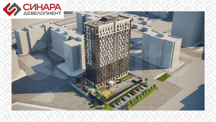 2-к. квартира, 66,9 м², 11/19 эт.