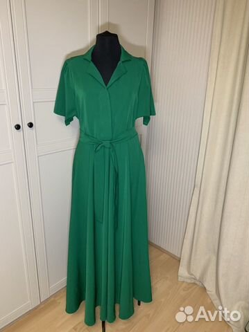 Зеленое платье длинное в пол