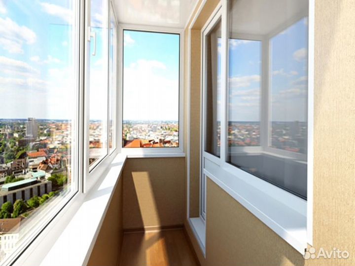 Алюминиевое остекление балкона