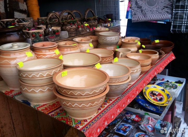 Глиняная посуда ручной работы