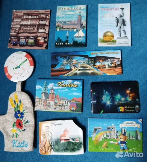Магниты на холодильник из разных стран