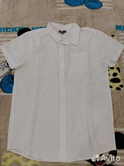 Школьные брюки р.48, рубашки р. 152-164