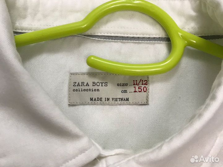 Рубашка белая доя мальчика Zara