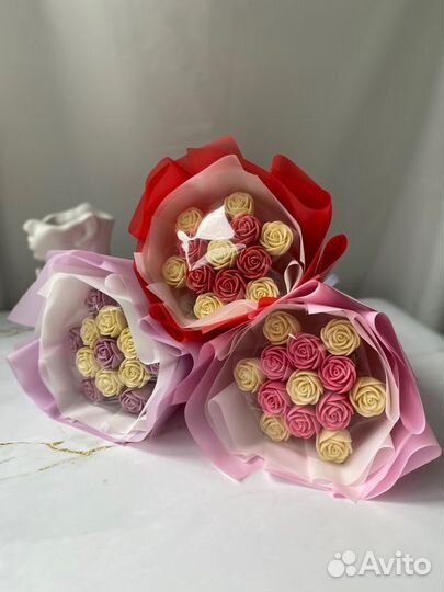 Букет из шоколадных роз шоколада подарок