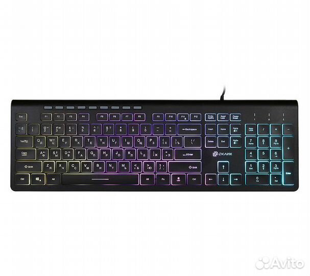 Клавиатура Оклик 490ML, черный