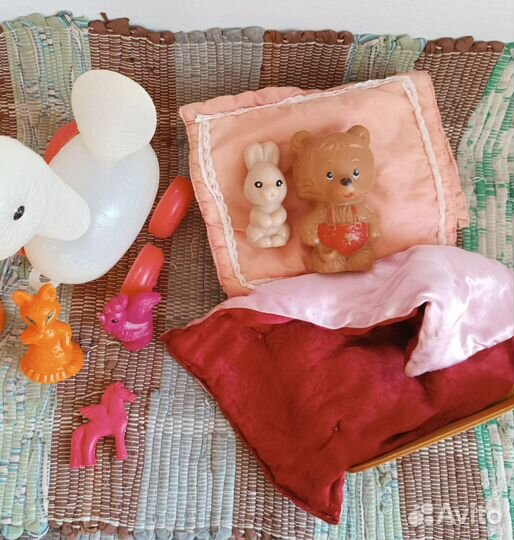 Игрушки СССР Кукольная кроватка Мишка и другие