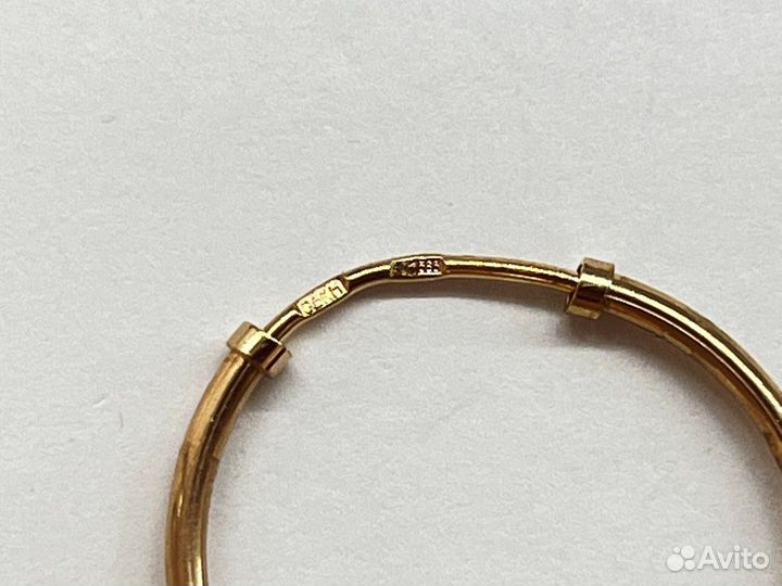 Серьги золотые