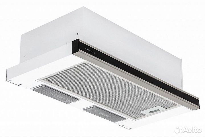 Вытяжка встраиваемая Krona Kamilla 600 (dark glass/1 мотор) Новая