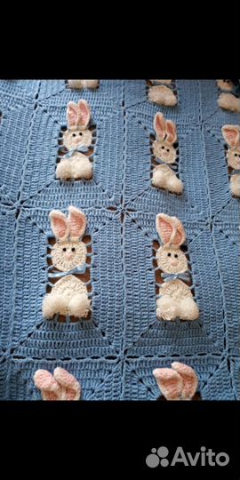 Плед Зайцы детский