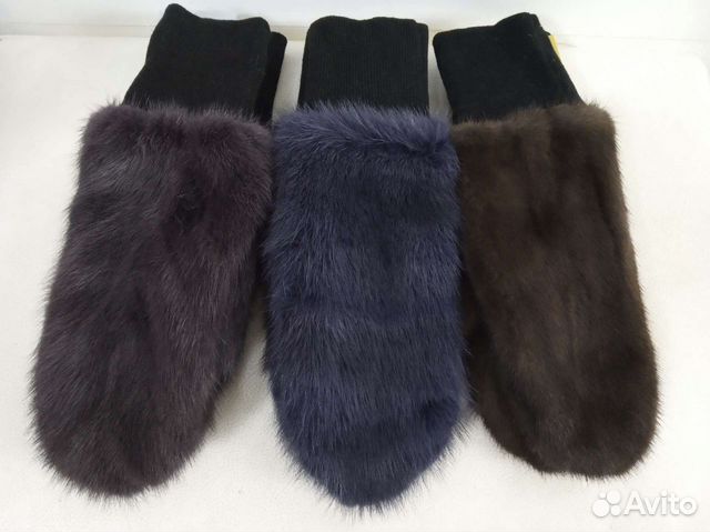 Рукавицы из меха норки