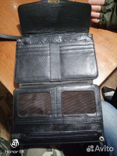 Барсетка мужская, кожаная с кодовым замком