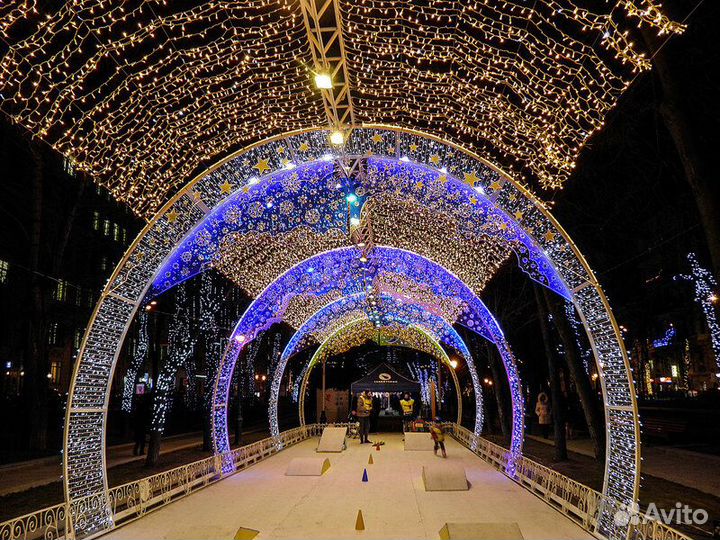 Уличная световая фигура Арка Новогодняя