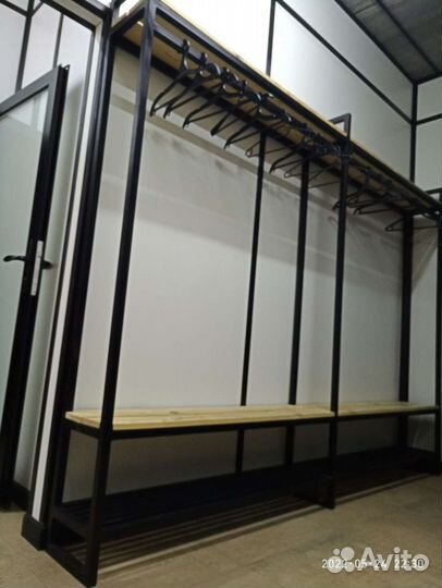 Вешалка/скамейка в стиле лофт