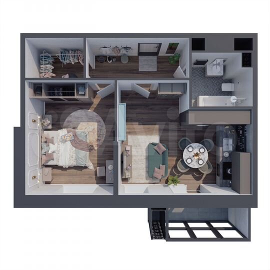 2-к. квартира, 58,1 м², 14/25 эт.