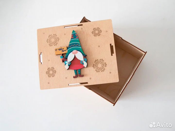 Подарочная упаковка 3D Гном