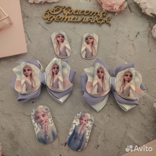 Бантики с Эльзой Холодное сердце